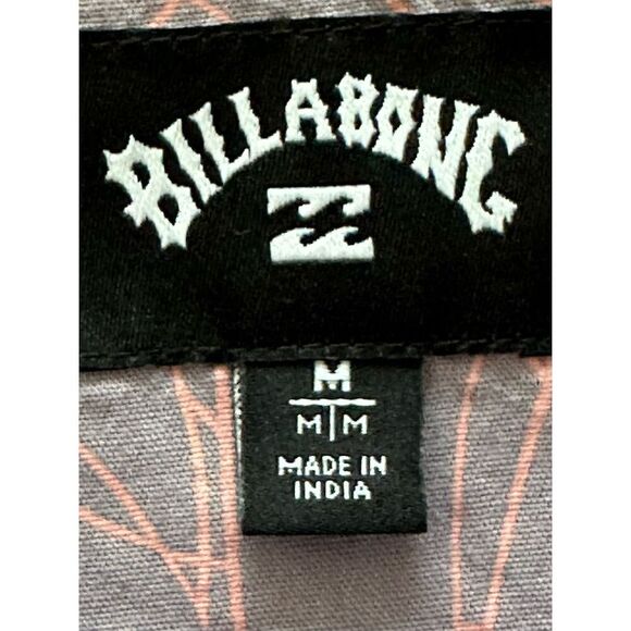 Billabong Men's Floral Short Sleeve Button-Up Shirt Size M - Picture 4 of 6